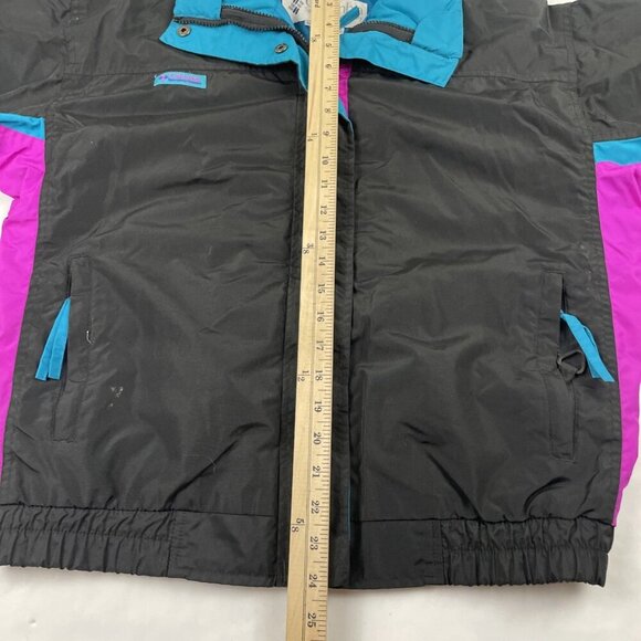 Columbia Bugaboo Radial Sleeve Jacket Women’s M Windbreaker Teal Purple 90’s - Picture 5 of 12